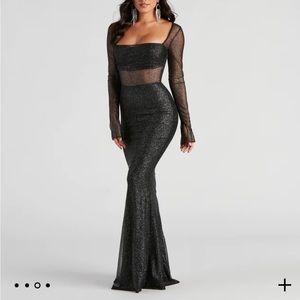 Windsor Matilda Formal Glitter Long Dress